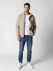 Moderne Bomberjacke Herren – Beige