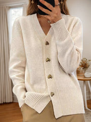 Zenaïde - superweiche Strickjacke – Beige