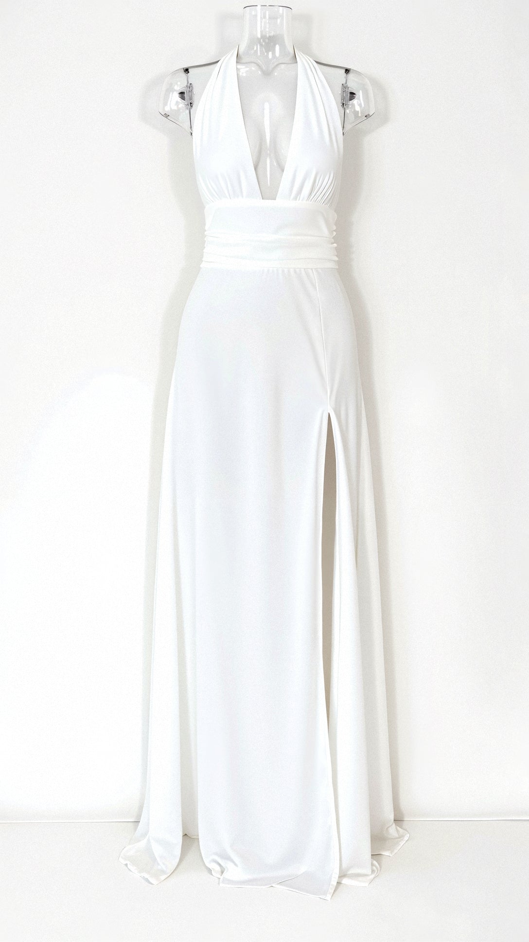 Renzy - Elegantes Halfter-Maxi-Kleid