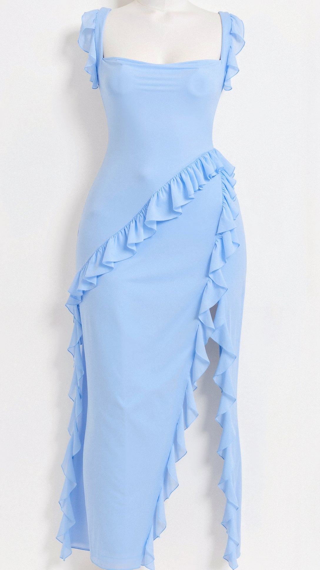 Shuvee - Schickes Volant-Maxikleid