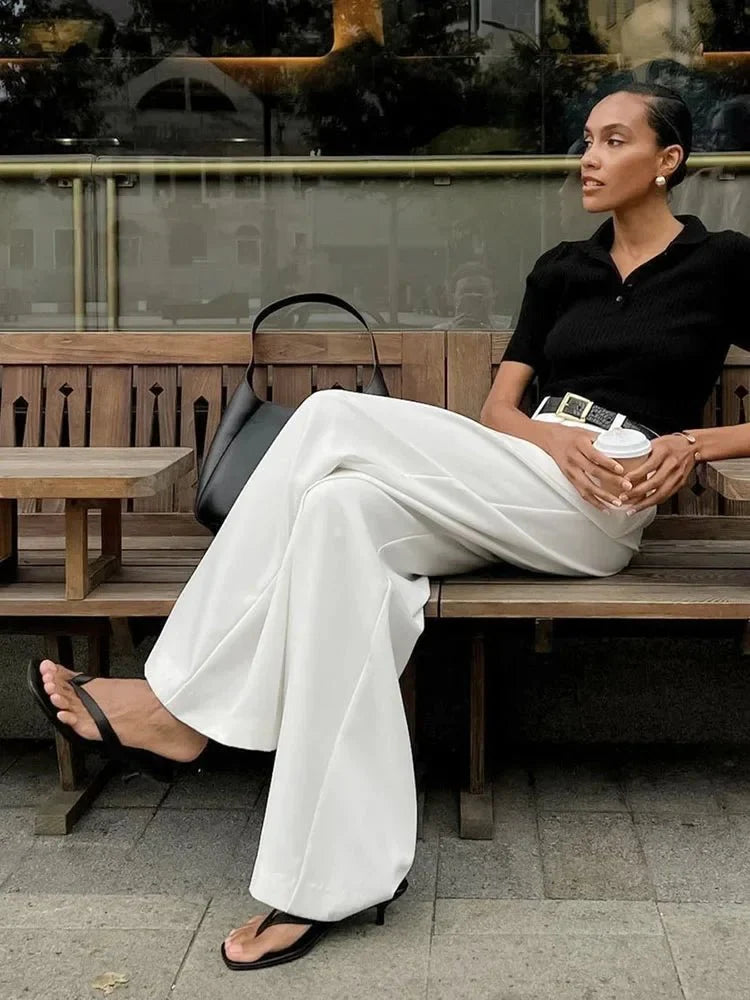 Eunice Klassische Hose mit weitem Bein