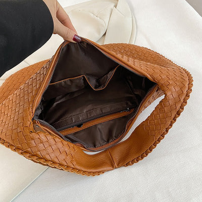 Jewel - Elegante Genähte Schultertasche, Alltag