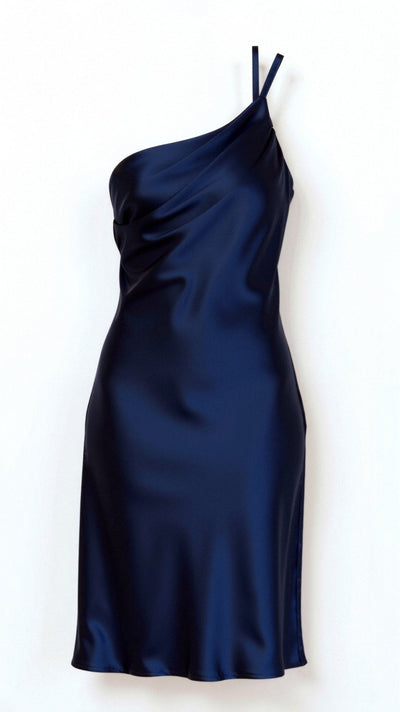 Zeny - Schickes Ein-Schulter Midikleid