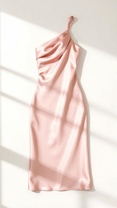 Zeny - Schickes Ein-Schulter Midikleid