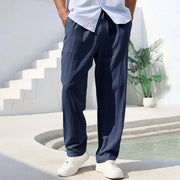 Carlisford - atmungsaktive Leinenhose – Dunkelblau