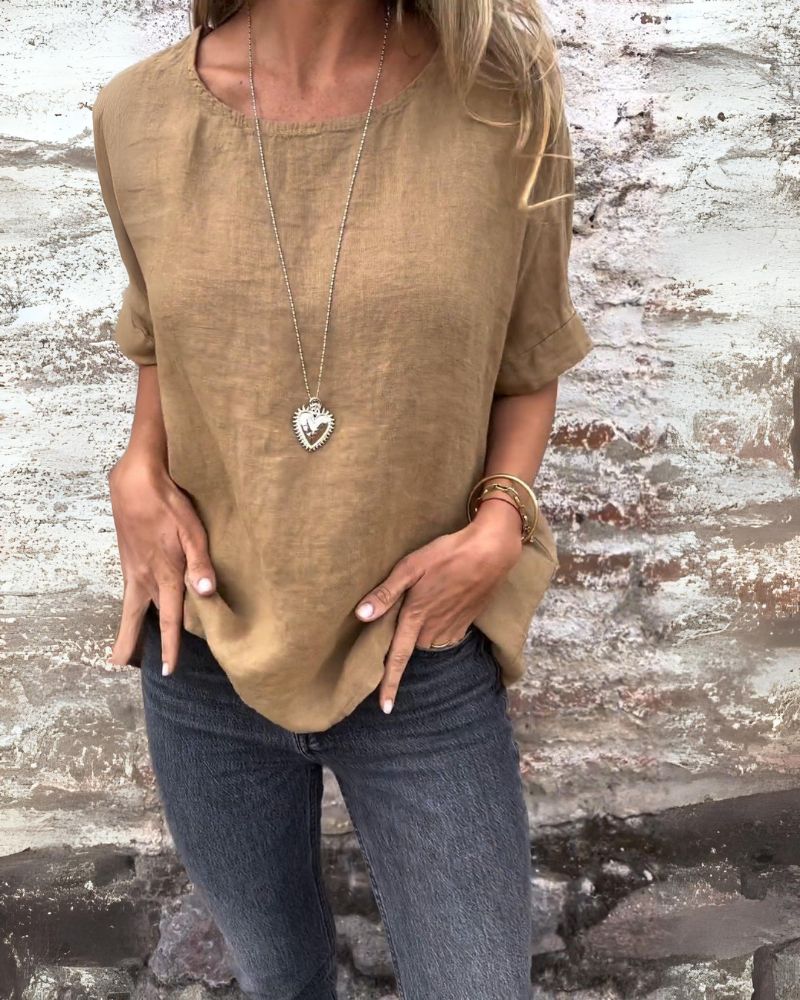 NELE | HEMD AUS BAUMWOLL-LEINEN-GEMISCH