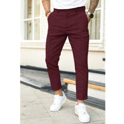 Niklas | Herren Slim Fit Chino Hose – Rot