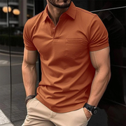 Niklas | Herren Poloshirt Mit Taschen Für Sommer – Orange