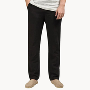 Nikolaus | Herren Leinenhose Casual Gerade – Schwarz