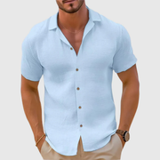 Noel | Herren Hemd Klassisch Sommer – Blau