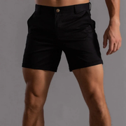 Norbert | Herren Shorts Klassisch Für Sommer – Schwarz