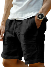 Malte | Herren Casual Shorts mit Lockere Passform und Kordelzug – Schwarz