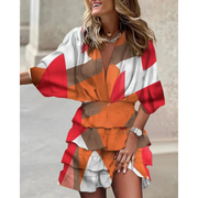 Oksana | Damen Leichtes Sommerkleid Mini – Rot