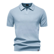 Oliver | Herren Poloshirt Kurzarm für warme Tage – Hellblau