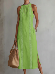 JIMENA | MIDI-KLEID – Grün