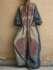 Melantha - Vintage-Print-Jumpsuit mit Soft-Touch – Khaki