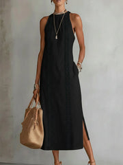 JIMENA | MIDI-KLEID – Schwarz