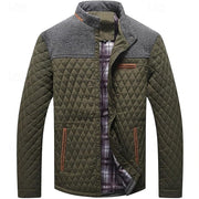 Ormbert | Herren Steppjacke mit Stehkragen – Armeegrün