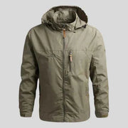 Outdoorjacke Herren Modern – olivbraun