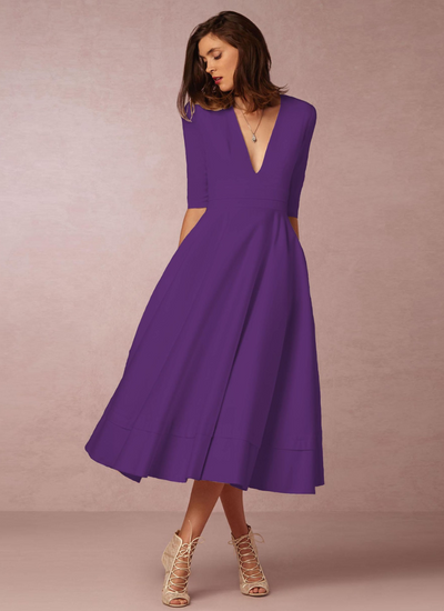 Amie | Partykleid Weiß | Midi