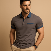 Poloshirt Herren Kurzarm – Dunkelgrau