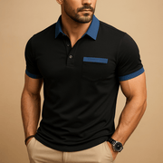 Poloshirt Herren Kurzarm – Schwarz