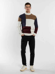 Pullover Herren Klassisch – Weiß