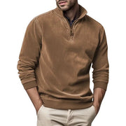 Pullover Herren mit Stehkragen – Braun
