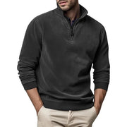 Pullover Herren mit Stehkragen – Schwarz