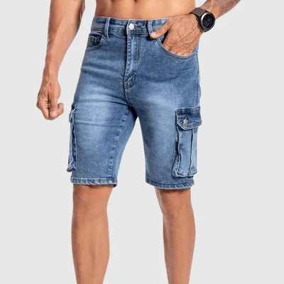 Herren Denim Cargo Shorts für den Sommer – Jonas