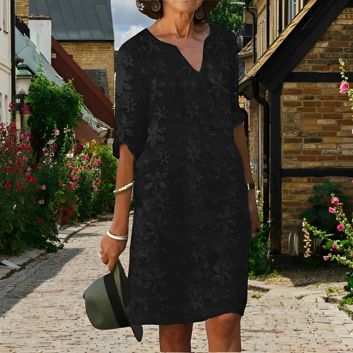 Julianna - Elegantes besticktes Kleid für Damen