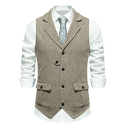 Reinhold | Herren Vintage Weste mit Knöpfen – Beige