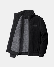 Fergus - Wattierte Steppjacke – Schwarz