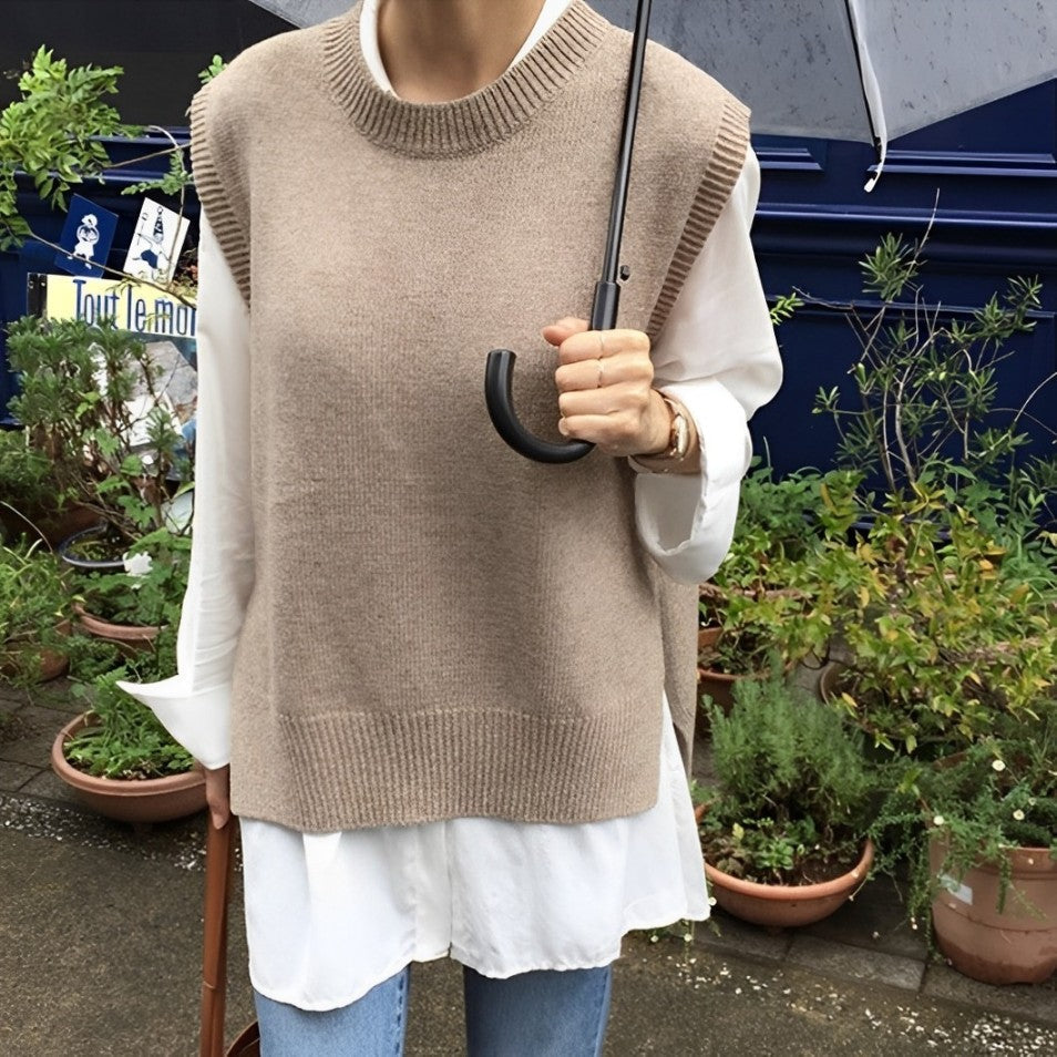 Alva - Locker geschnittene Pulloverweste