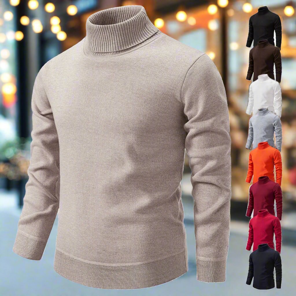 Jaxson - Rollkragenpullover aus Samt in schmaler Passform