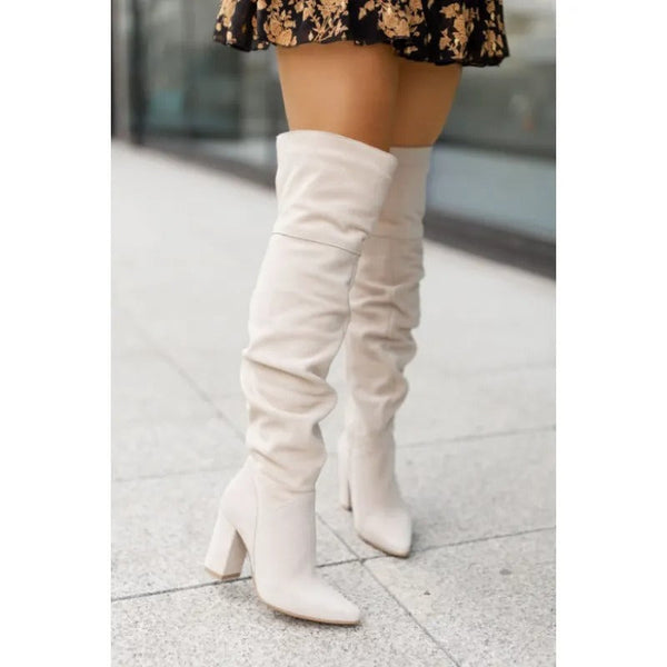 Celeste - overknee-stiefel mit hohem absatz