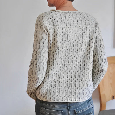 Meret – weiter damen pullover mit rundhals