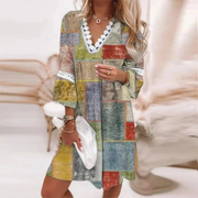 Rhea | Damen Sommerkleid Elegant Mini Boho – Gelb
