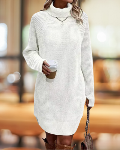 Madeleine | Rollkragen Strickkleid | Mini