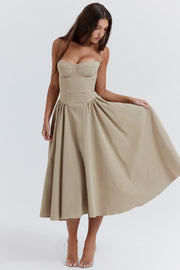 NOVA | Korsettkleid – Taupe