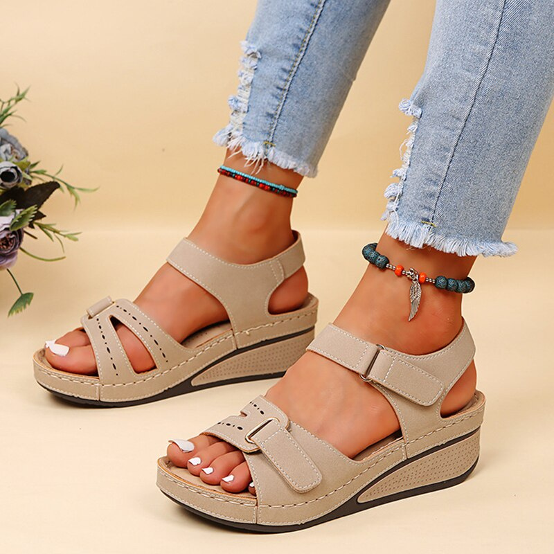 Kathy | Sandalen Damen Bequem | Schwarz