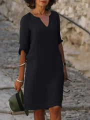 Skylar – Elegantes Damen Freizeitkleid – Schwarz