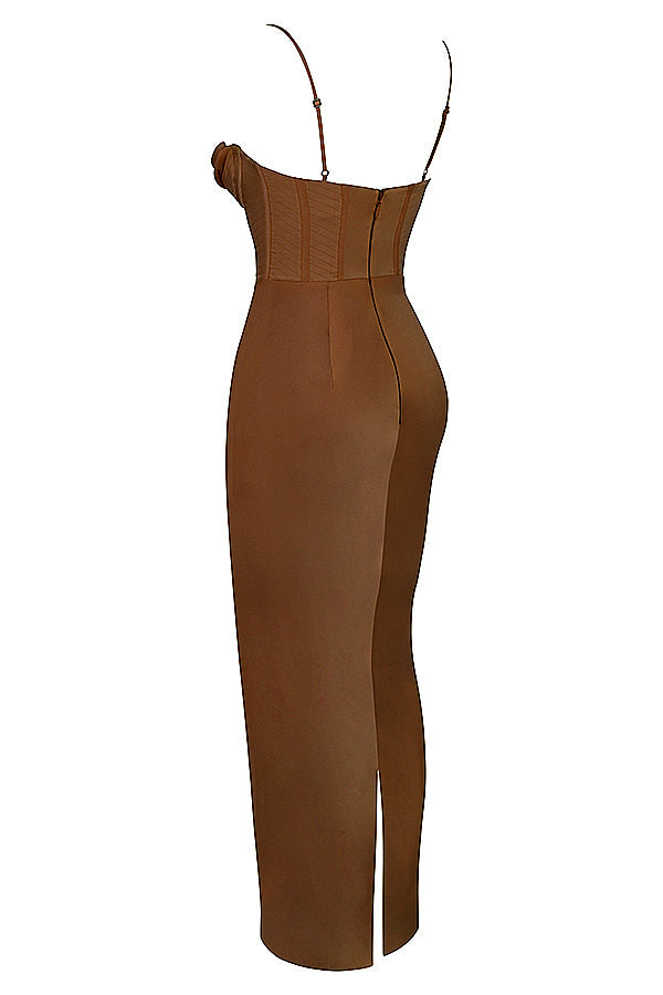 Naomi - Glamouröses Korsett Maxi Kleid Abend