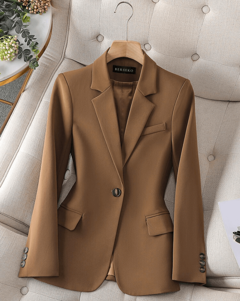 Zenayah | Damen Schwarz Blazer | Elegant