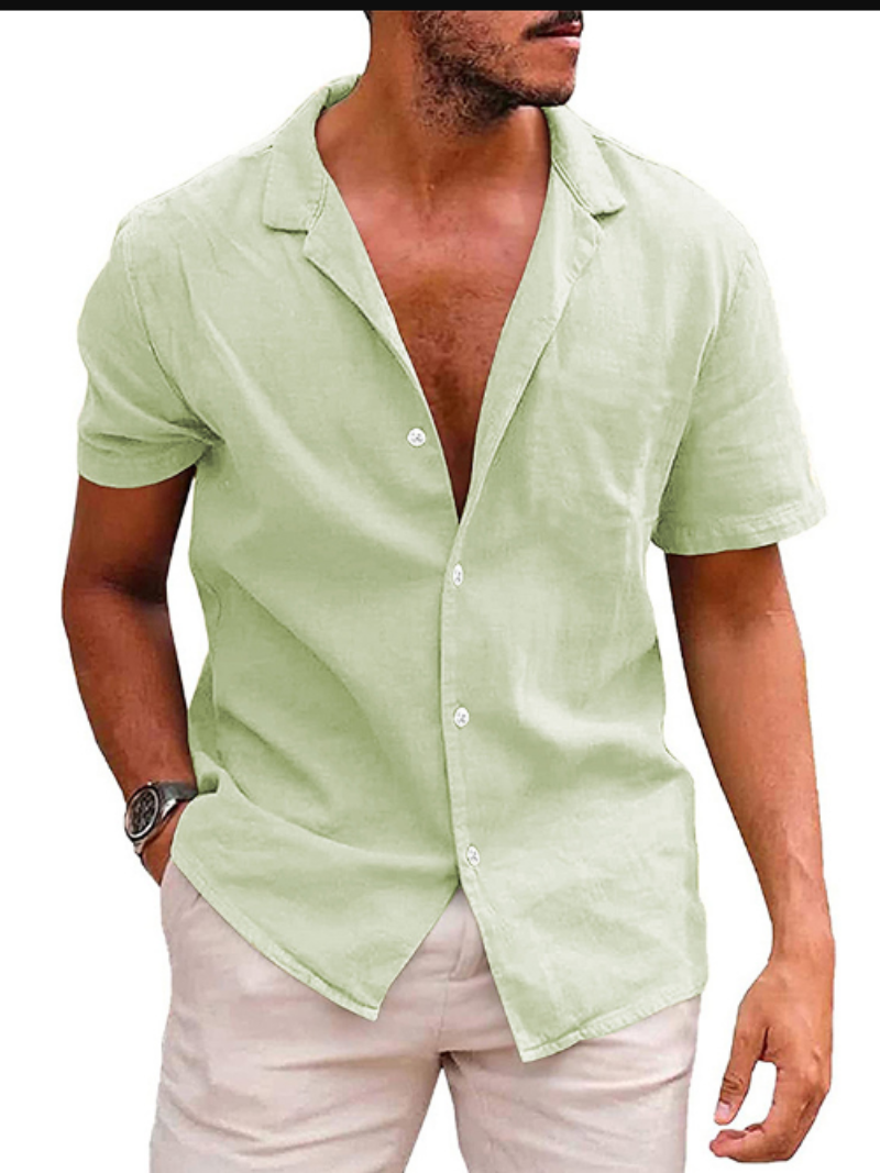 Harris | Herren Schwarz Hemd | Button Down