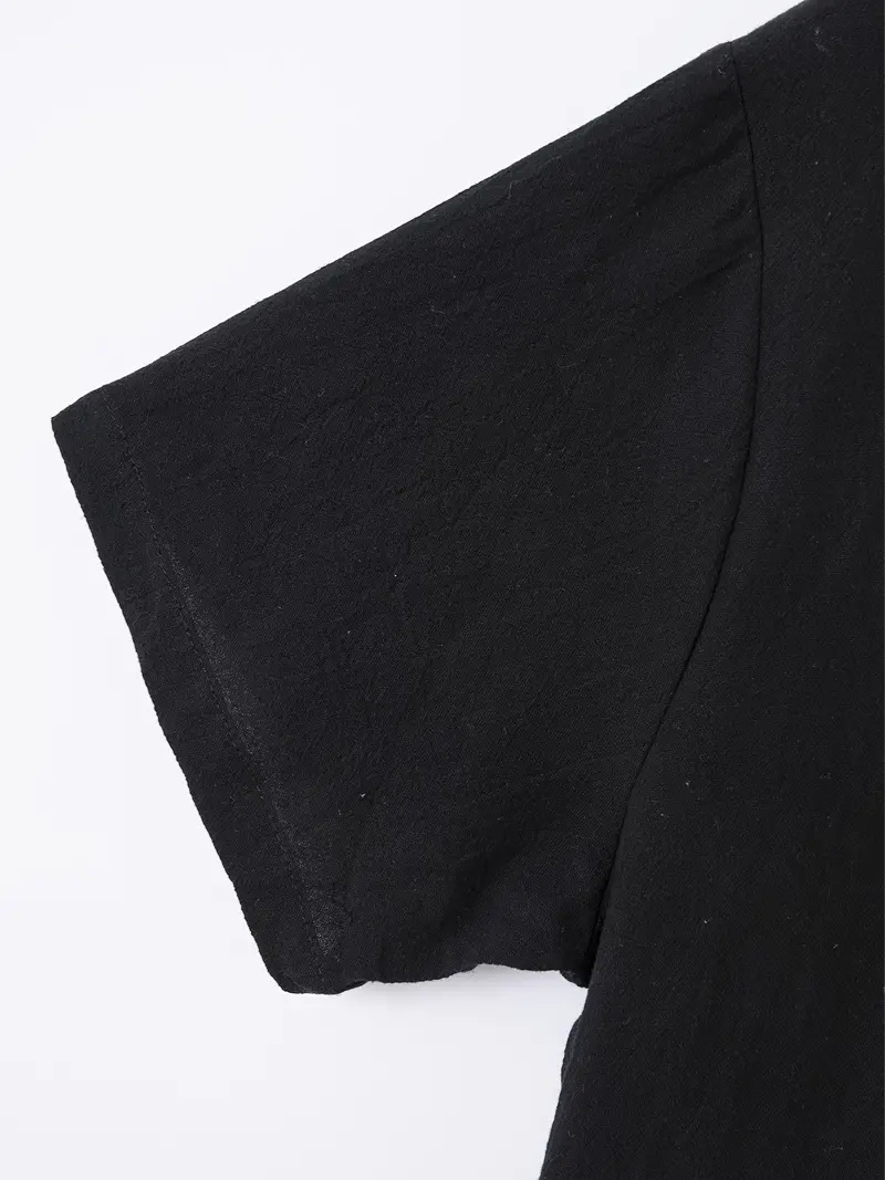 Harris | Herren Schwarz Hemd | Button Down