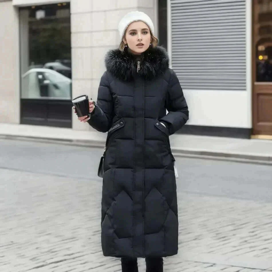 Briar | Damen Schwarz Parka | Wasserdichte Winterjacke