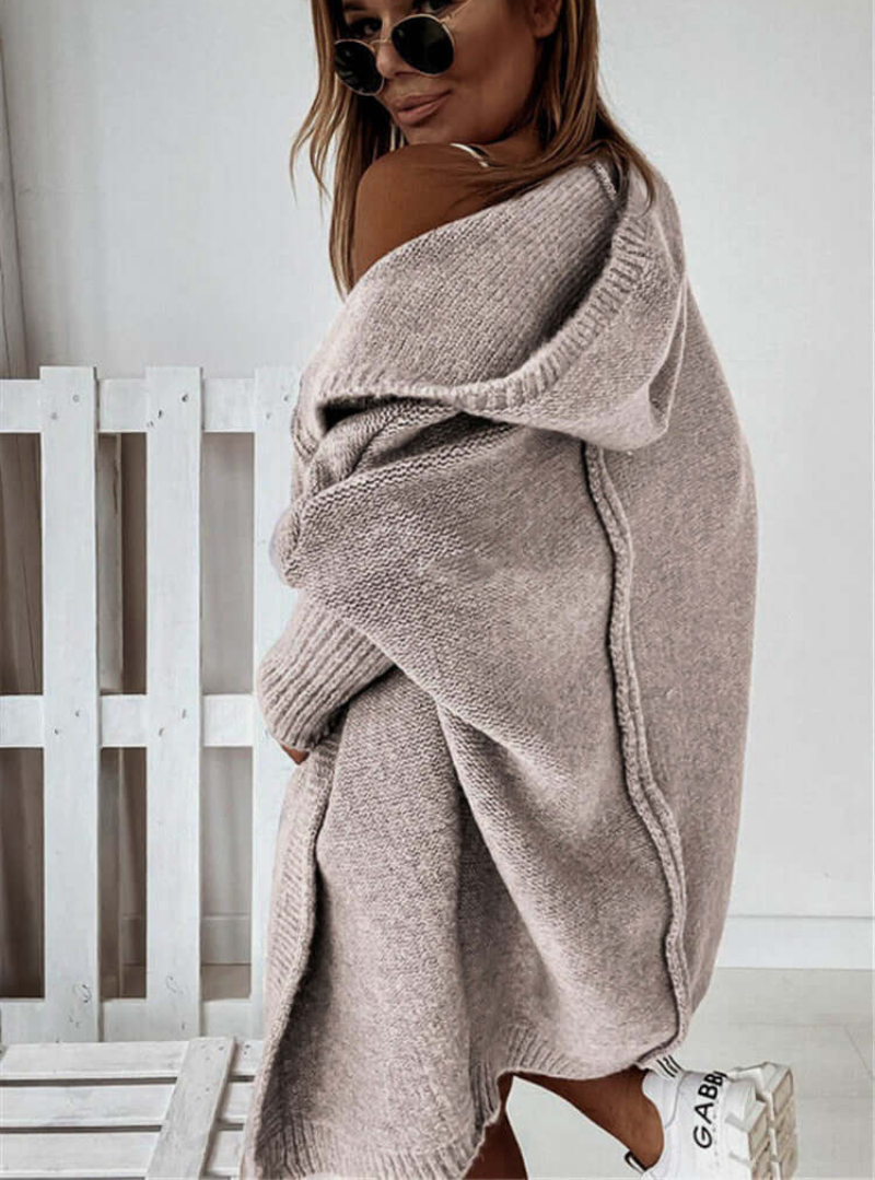 Tiara | Damen Schwarz Strickjacke | mit Kapuze