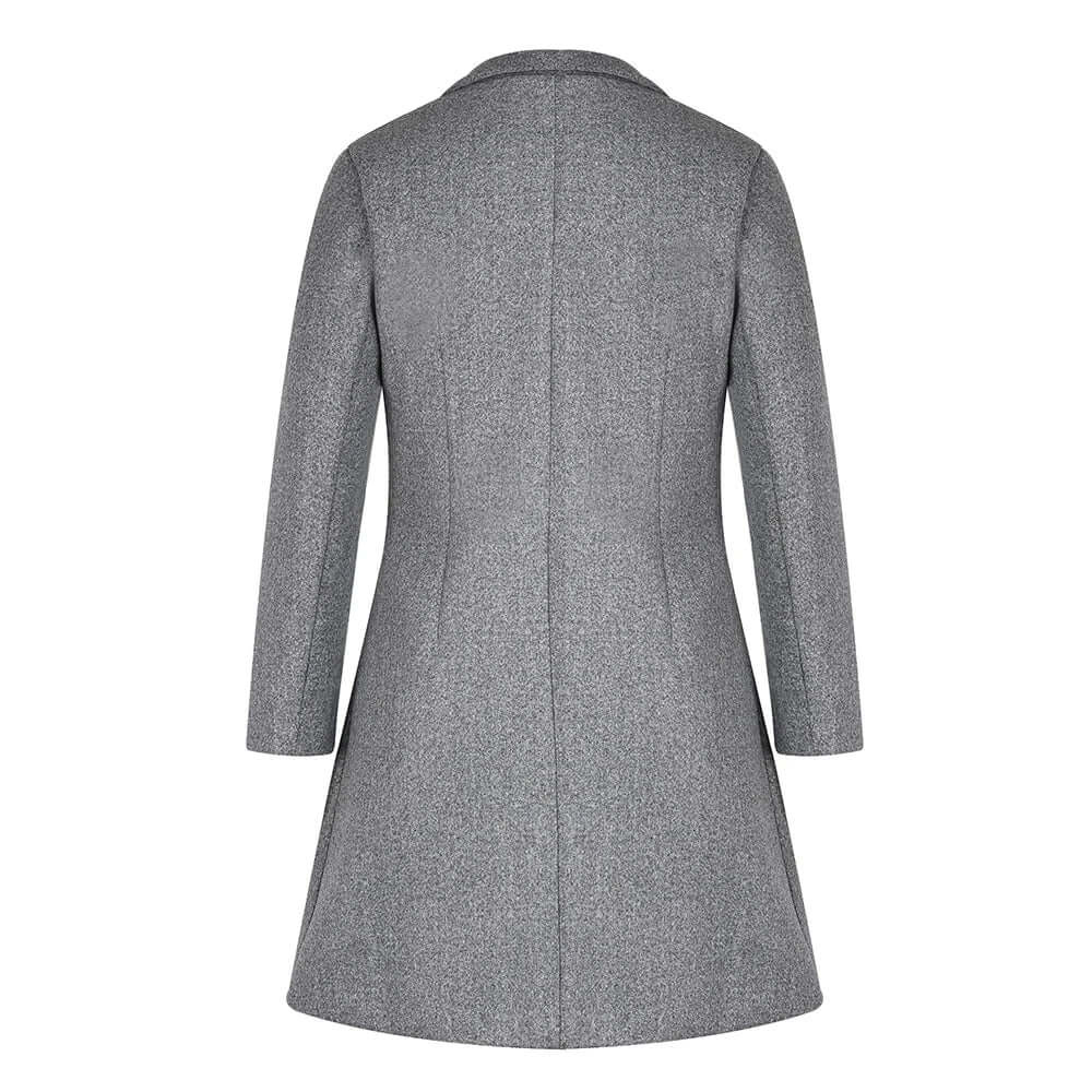 Teofila | Damen Schwarz Trenchcoat | Übergangs Jacke