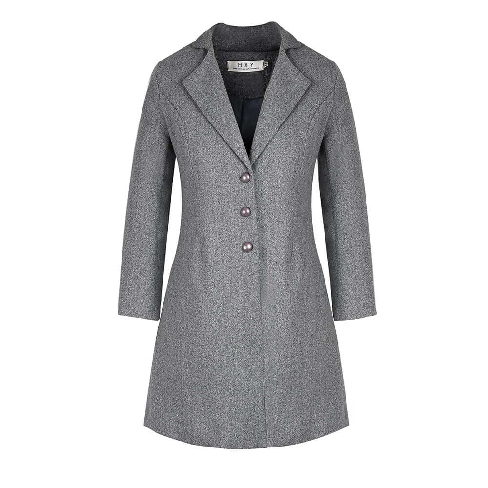 Teofila | Damen Schwarz Trenchcoat | Übergangs Jacke